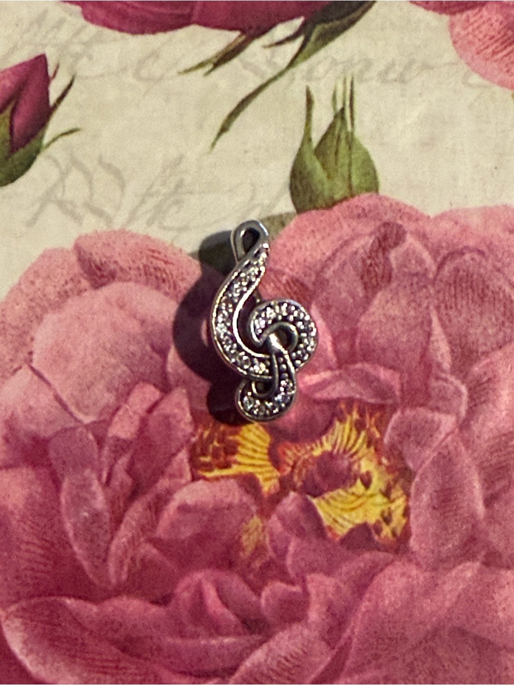 Authentic Pandora Treble Clef  Charm